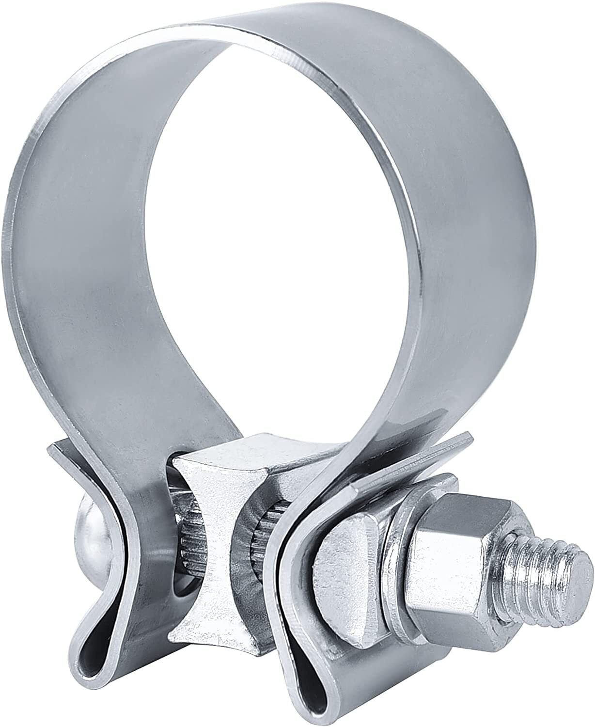 new 2-Piece 2-inch T409 Stainless Steel Narrow Strip Exhaust Clip Sealing Strip 2-inch