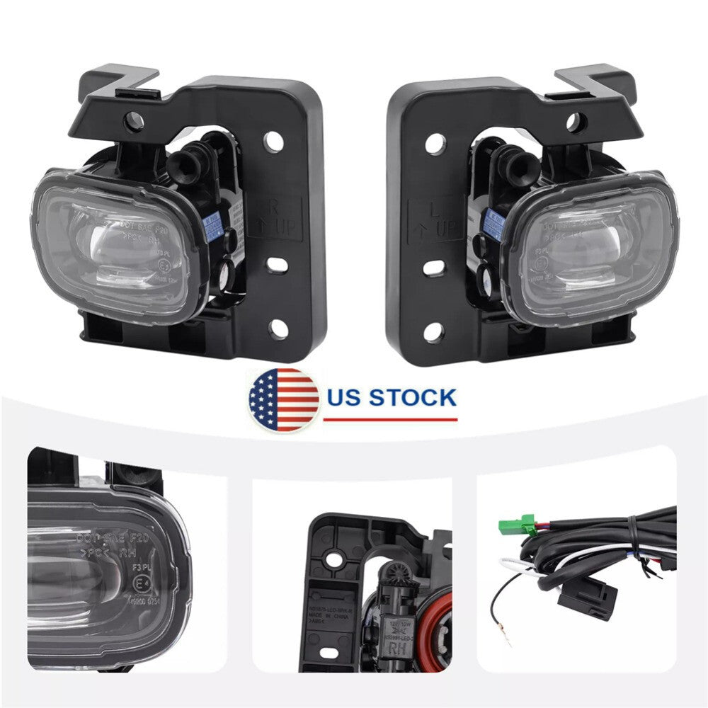 Car Fog Lights Front Lamps w/ Wiring Kit Fit For 2023 2024 for Nissan Pathfinder