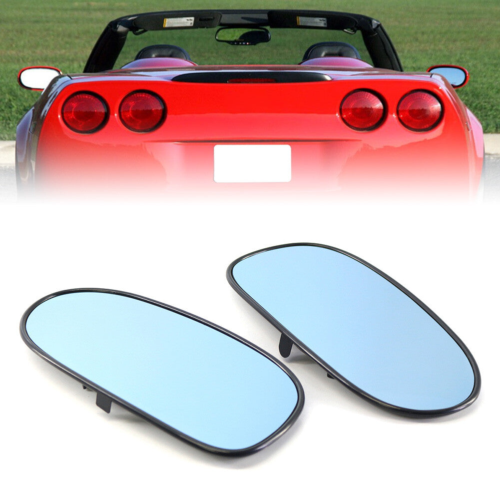 Car Rearview Mirror Reversing Mirror Lens Fit for Chevrolet for Corvette 2005-2013 Pair