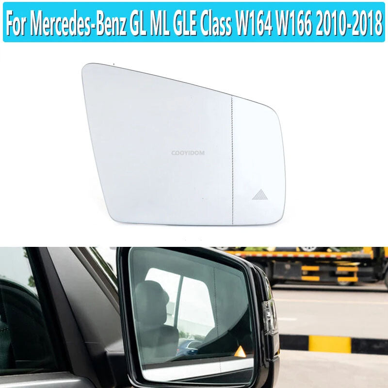 for Mercedes-Benz GL ML GLE Class W164 W166 2010-18 Right Rear View Mirror Glass
