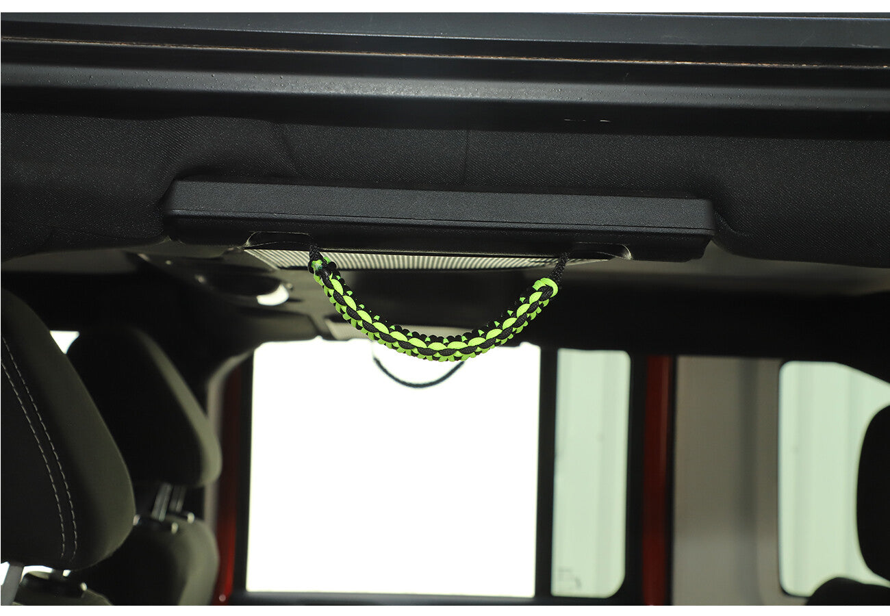 4¡ÁGreen Headrest Top Roll Bar Grab Handles Grip for Jeep for Wrangler YJ TJ JK JL JT