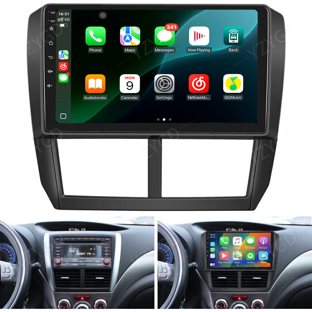 for Subaru WRX / WRX STI 2008-2014 Android14 Car Stereo Radio Carplay GPS Screen