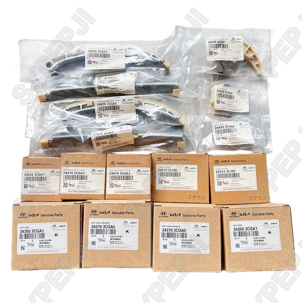 16-piece engine timing chain kit for Santa Fe Sorento Azera for Genesis 3.3L 3.8L (new)