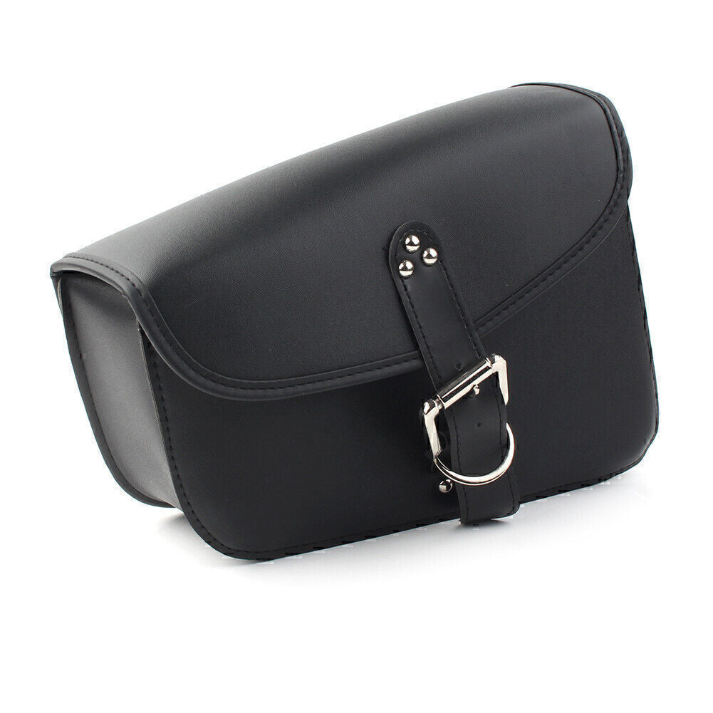 for Harley Sportster Iron 883 1200 72 Left Side PU Leather Saddlebag Saddle Bag