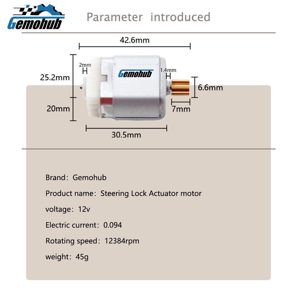 Steering Column Lock motor for 11-2014 for Renault Latitude L70 11-2018 Samsung SM5