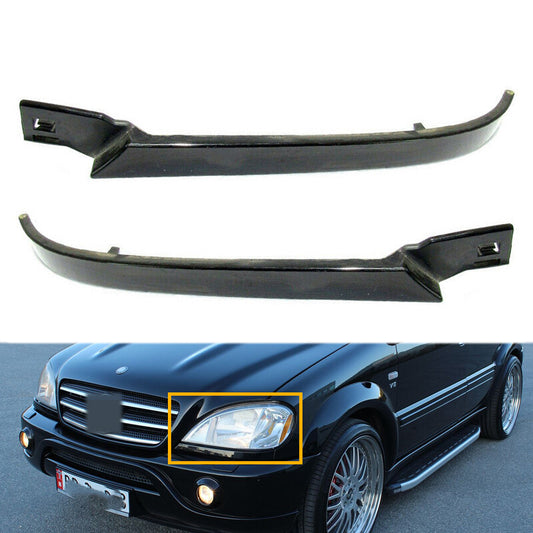 for Benz ML320 1998-2003 Pair Headlight Lower Filler Panel Molding Trim