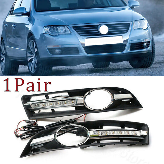 for VW for Passat B6 2006-2011 LED DRL Daytime Running Light Waterproof Car-styling