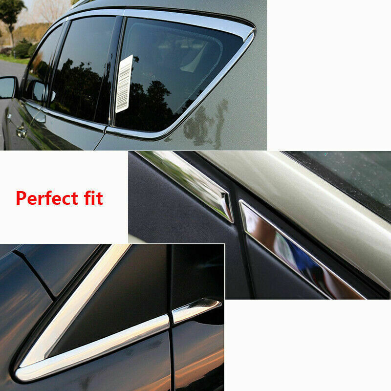for Ford Escape Kuga 2013-2019 Chrome Car Window Sill Trim Molding Strip Cover