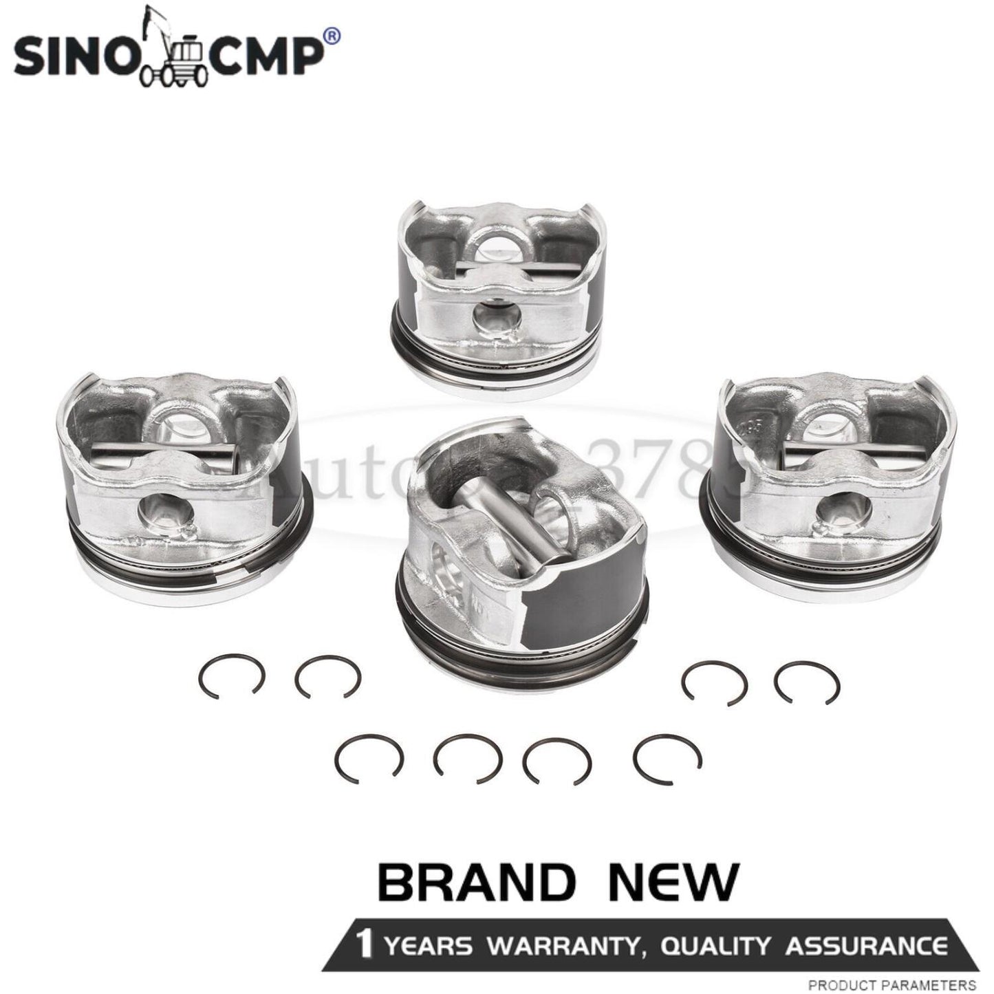 STD Pistons Set Fit for AUDI A4 TT for VW Beetle for Golf GTI for Jetta 06B107065F ¦µ19mm