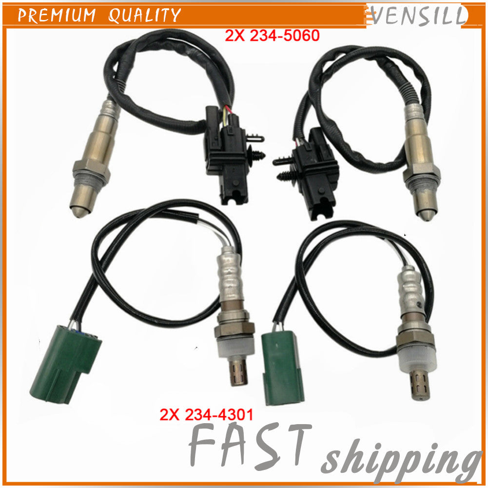 4 Pcs Oxygen Sensor 2345060 + 2344301 for Nissan Maxima Murano Quest Altima 3.5L