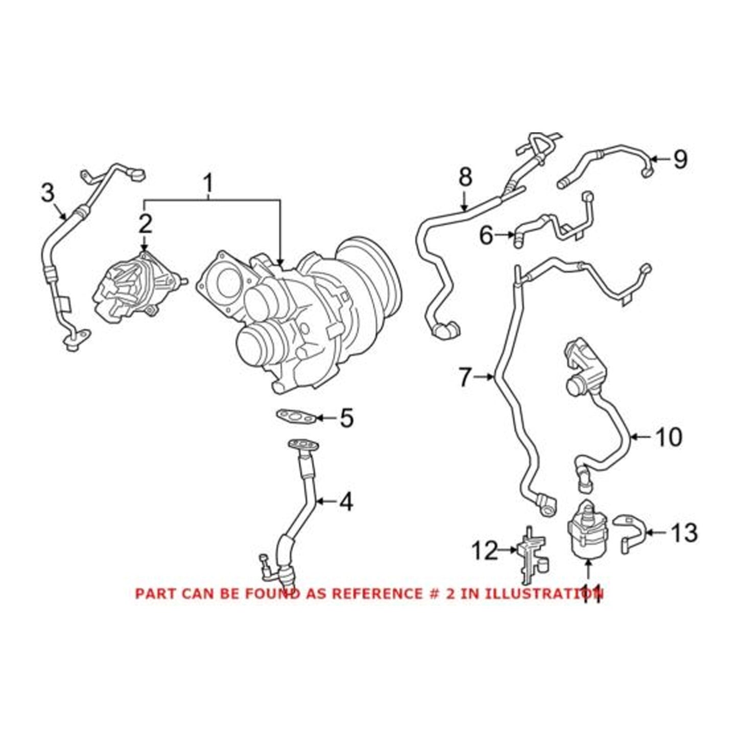 11658680616 Turbocharger Wastegate fit for BMW G12 750Li xDrive N63 2016-2019