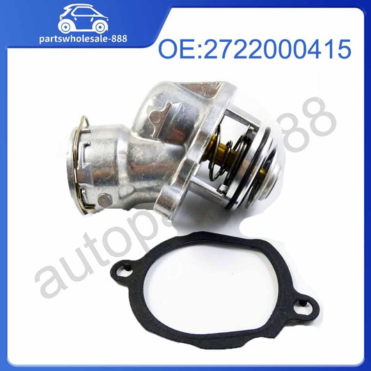 The new thermostat with sensor and gasket is suitable for Mercedes-Benz C300, E350, ML350, SLK350, and R350.