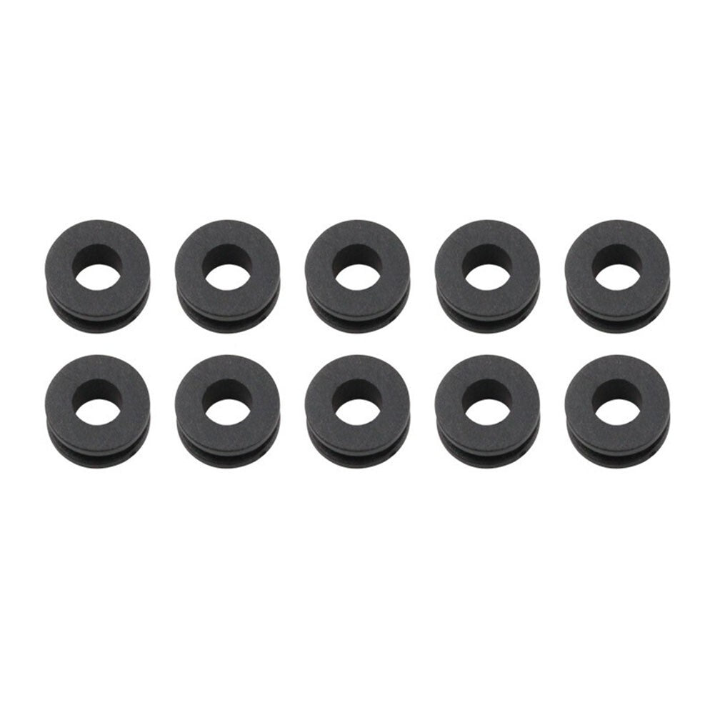 10x Motorcycle Side Cover Fender Circular Plastic Rubber Ring Accessories Set