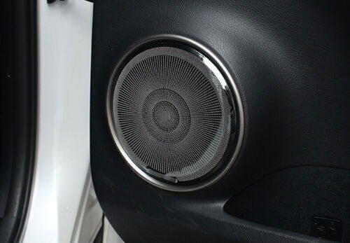 Black Steel Inner Door Speaker Decor cover for Lexus NX200 200t 300h 2015-2020