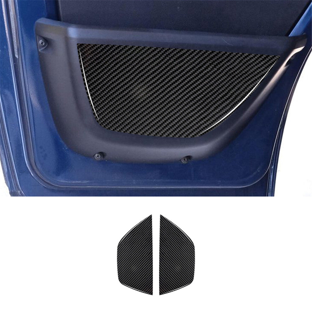 2Pcs Carbon Fiber Door Bottom Panel Cover Trim for RAM Promaster 2014-2021