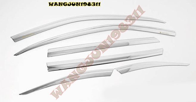 for Kia Sorento 2021-2023 Chrome Window Wind Visors Rain Guard Vent Deflectors