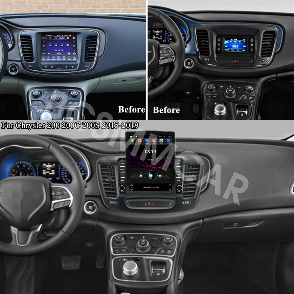 Fit For 2015-2019 for Chrysler 200 200C 200S Android 13 Car Stereo Radio GPS Player