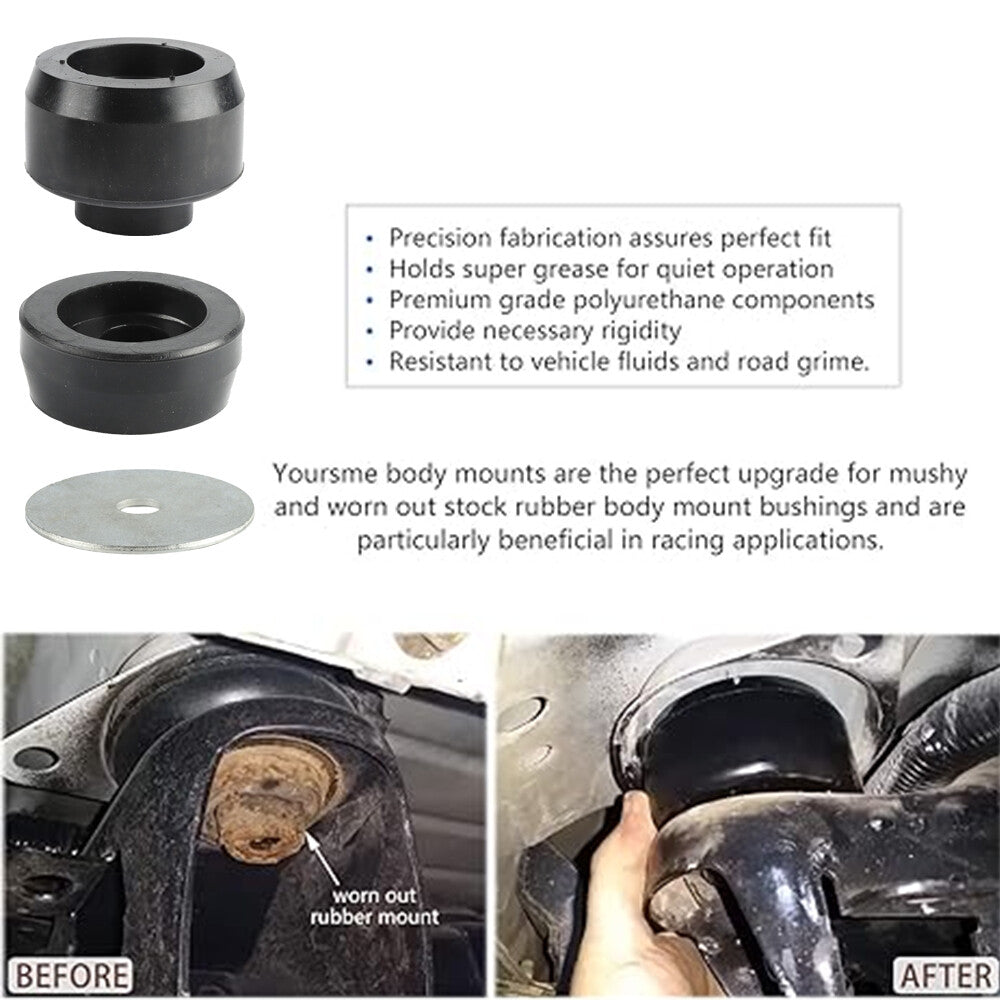 Body and cab mounting bushing kit for Chevrolet Silverado for GMC for Sierra 99-14 1500/2500 7-141