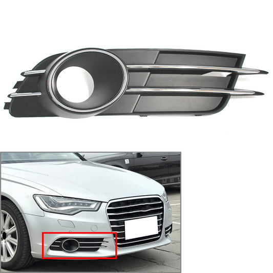 Lower Bumper Fog Light Lamp Grille Cover With Hole Right for Audi A6 C7 2011-15