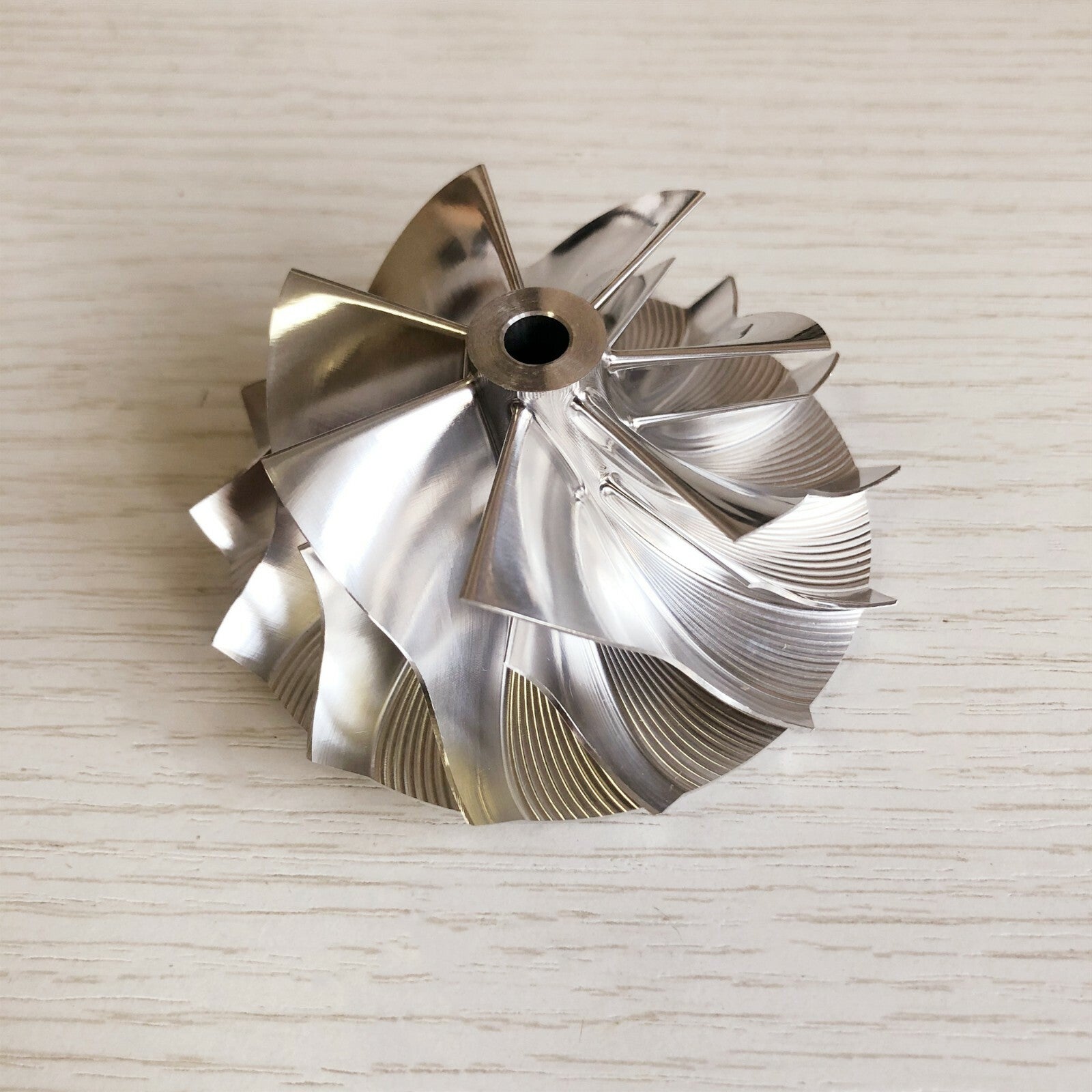 RHF55 54.64/70.98 mm 7+7 blade high-performance turbine blank compressor wheel
