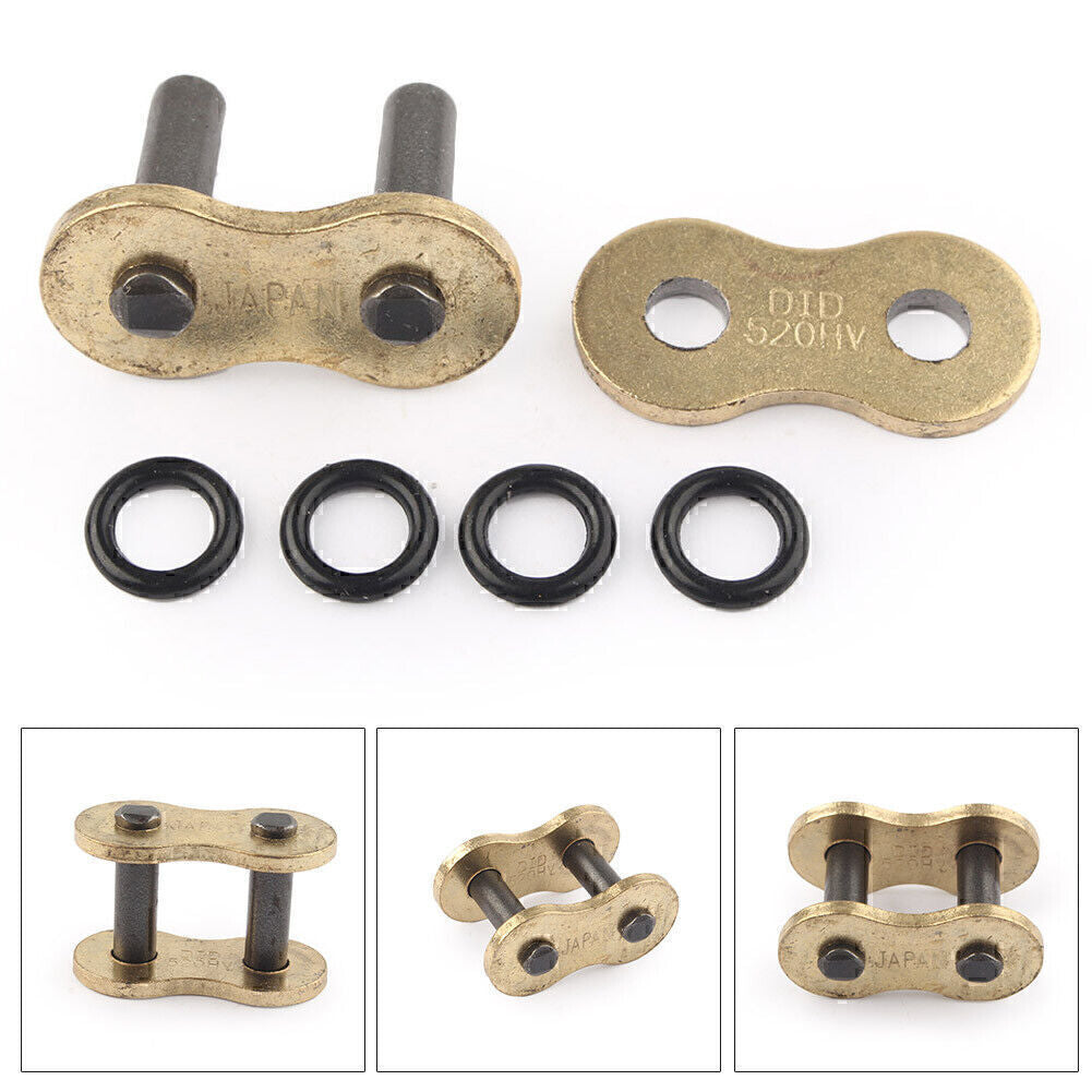 520 Chains Master Rivet Style Connecting Link O-ring for Kawasaki ZX6R ZX-6R