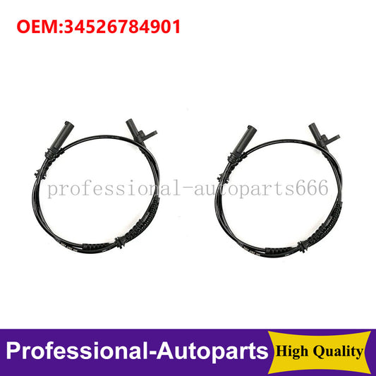 Set of 2PCS L+R ABS Wheel Speed Sensor 34526784901 for BMW 535d 2014-2016