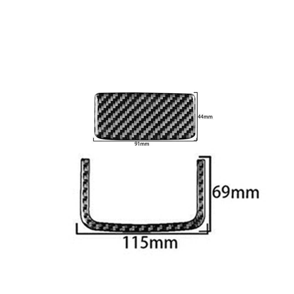 Carbon Fiber Lower Glove Box Handle Cover Trim For Silverado for GMC for SIERRA 2014-18