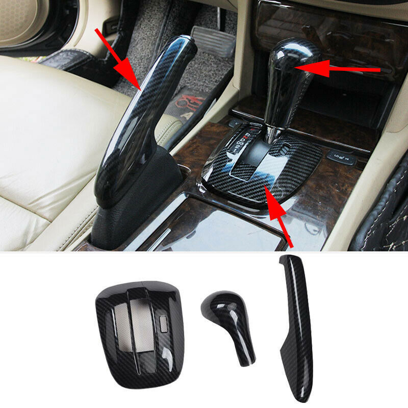 3P Carbon Fiber Car Inner Gear Shift Panel Cover Trim for Honda Accord 2008-2012