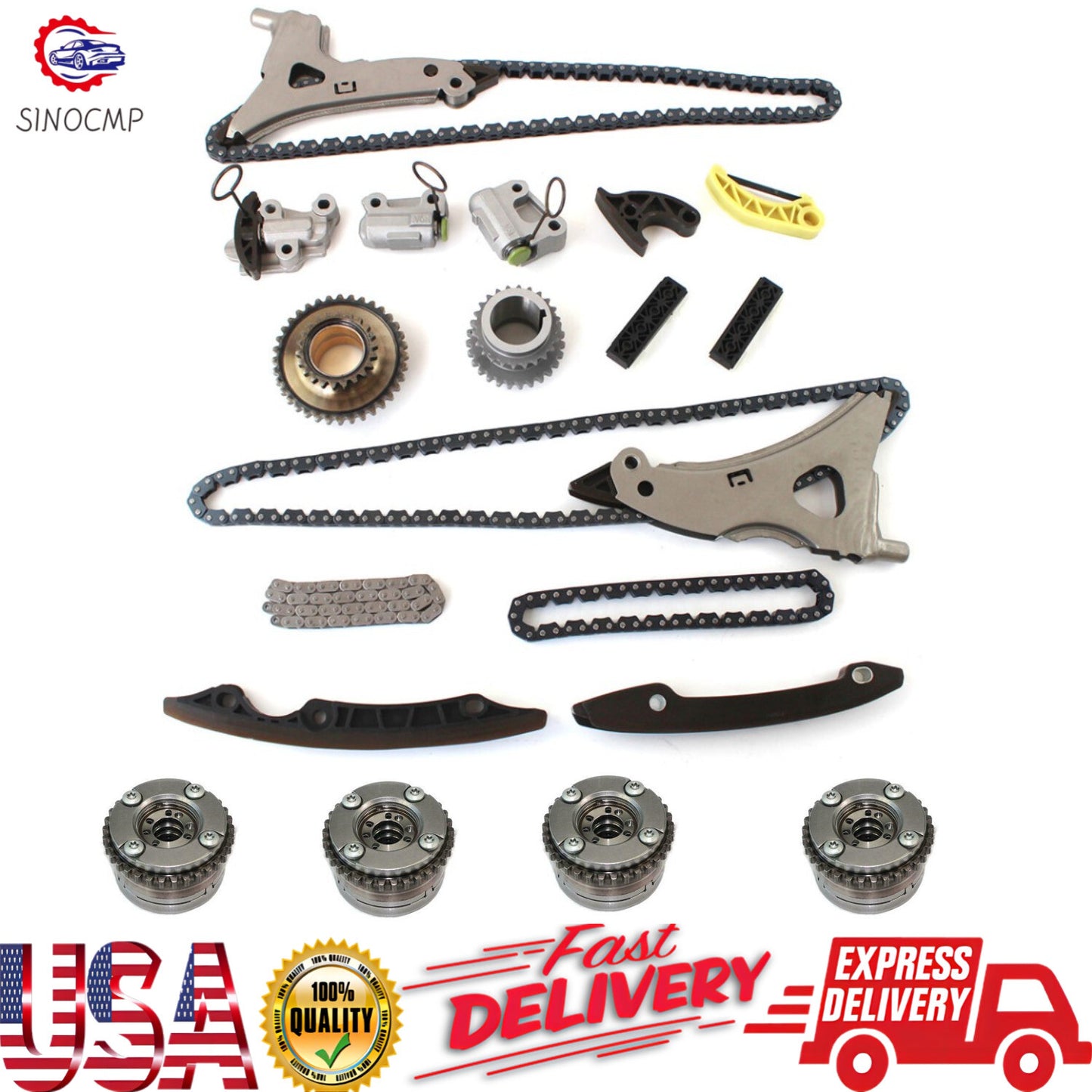 M276 Camshaft Adjuster Timing Chain Kit for Benz A207 W221 W166 W212 3.0T 3.5L