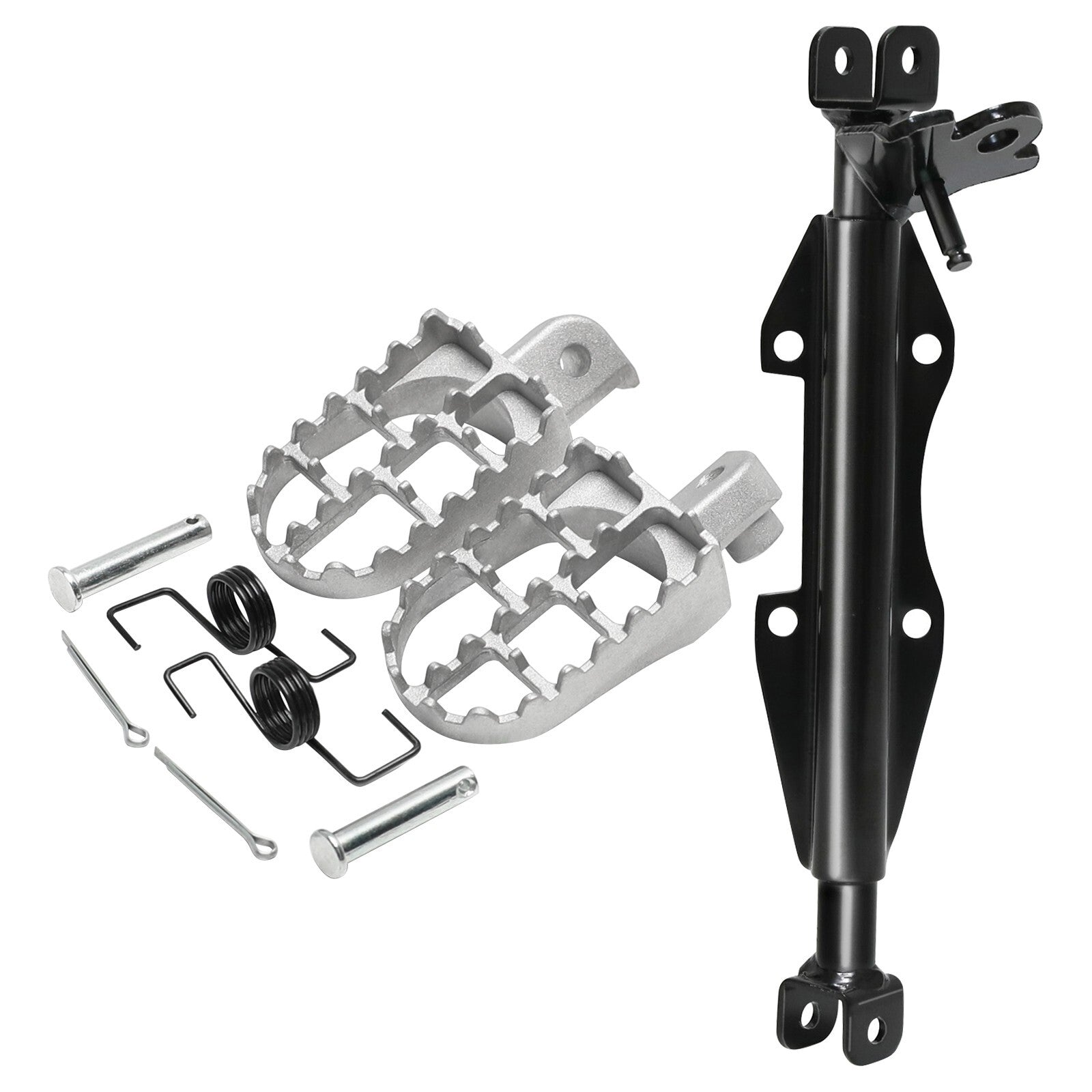 Foot spikes, footstools, and mounting brackets for pit-type mountain bikes CRF50, CRF70, XR50, Taodao Apollo