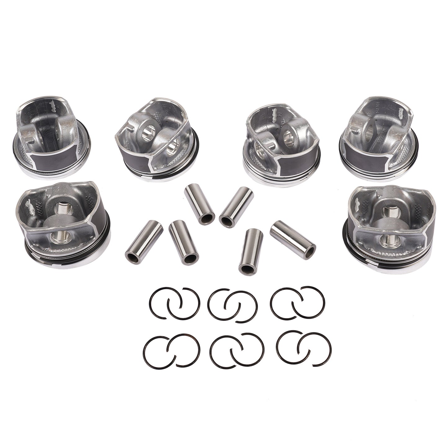 6x Pistons Rings Set for Audi Q7 for VW CC for Passat for Porsche for Cayenne 3.6L 03H107066N