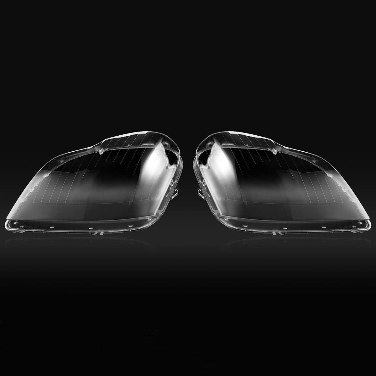 2x Headlight Lens Covers for 2007-2012 for Mercedes-Benz GL320 GL450