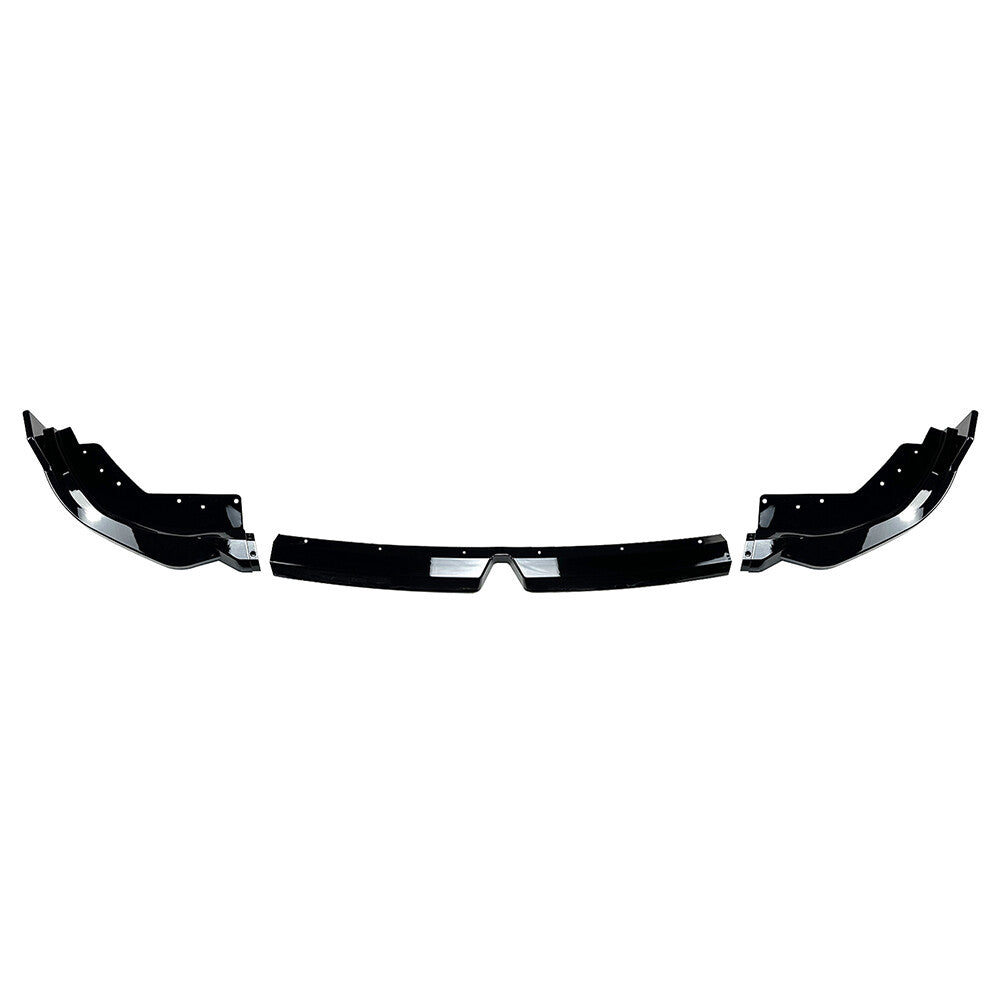 Front Bumper Lip Spoiler Black for BMW 3 Series G20 LCI M Sport 320i 325i 2023+