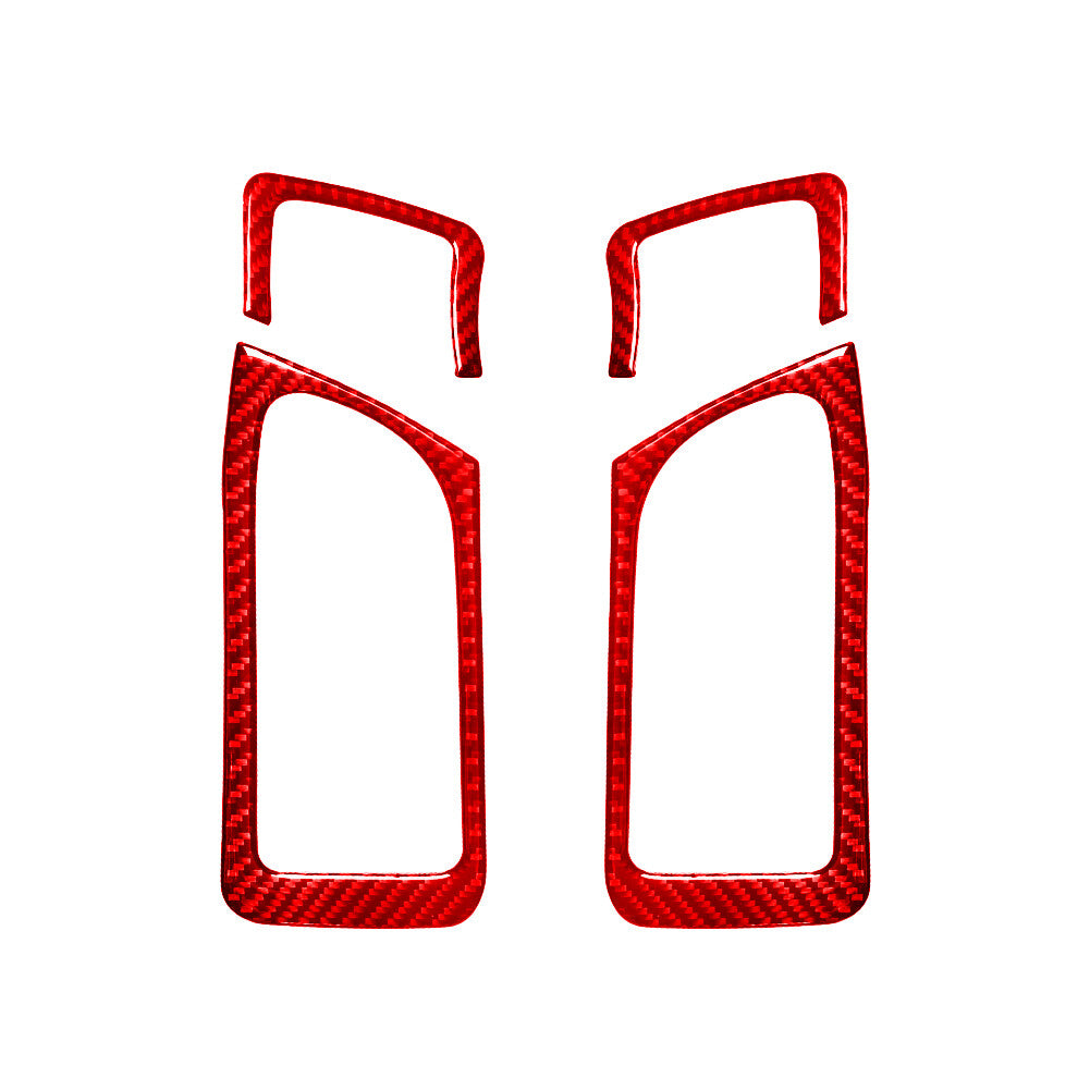 Red Carbon Rear Doorbuckle Trimming for Land Rover Discovery Sport 2015-19