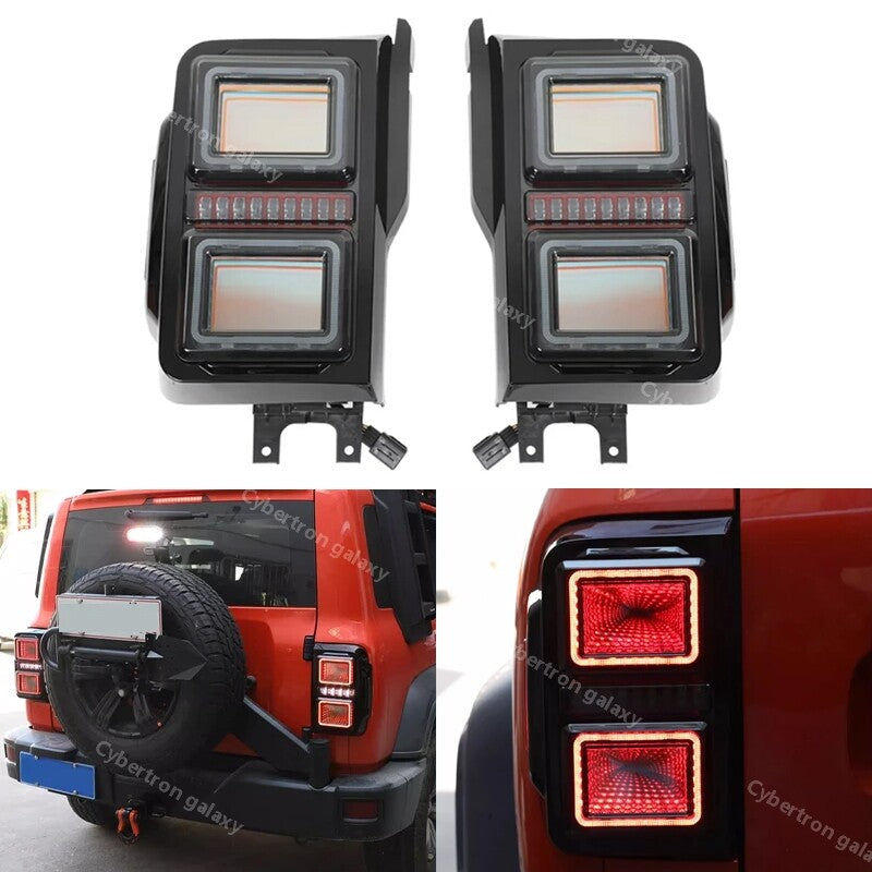 Left and Right Side For Great Wall Tank 300 2021-2024 LED Tail Light Assembly