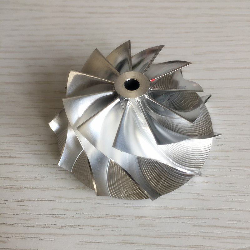 GT15-25 48.30/63.00 mm 11+0 insert front turbine milling/bulk compressor wheel