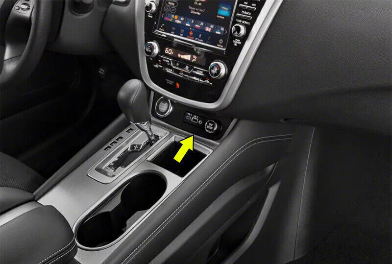 Console Cigarette Lighter Storage Fit for Nissan Murano 2015-2021 Blue Titanium