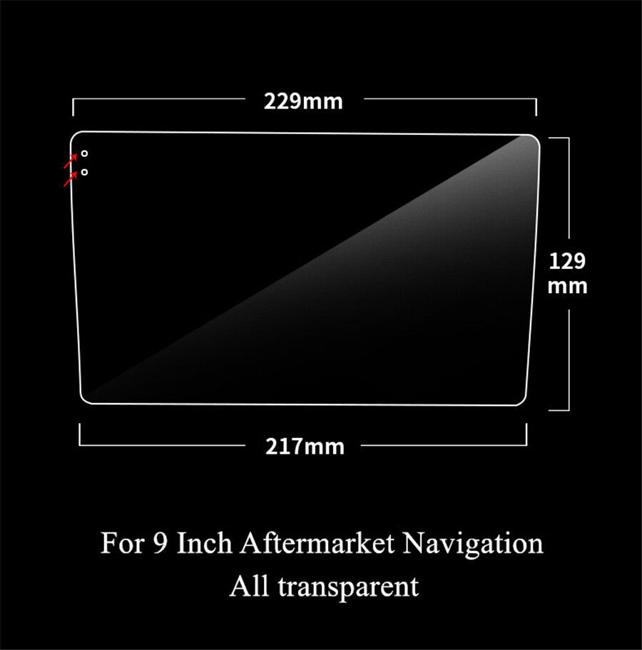 9''Car Radio DVD GPS Navigation 9H Tempered Glass Screen Protector Film Stickers