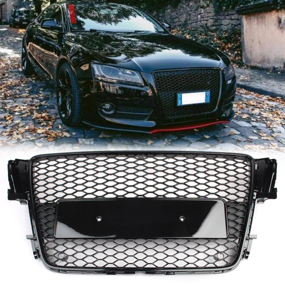 FOR 08-12 for AUDI A5/S5 B8 8T HONEYCOMB SPORT MESH RS5 STYLE HEX GRILLE GRILL BLACK