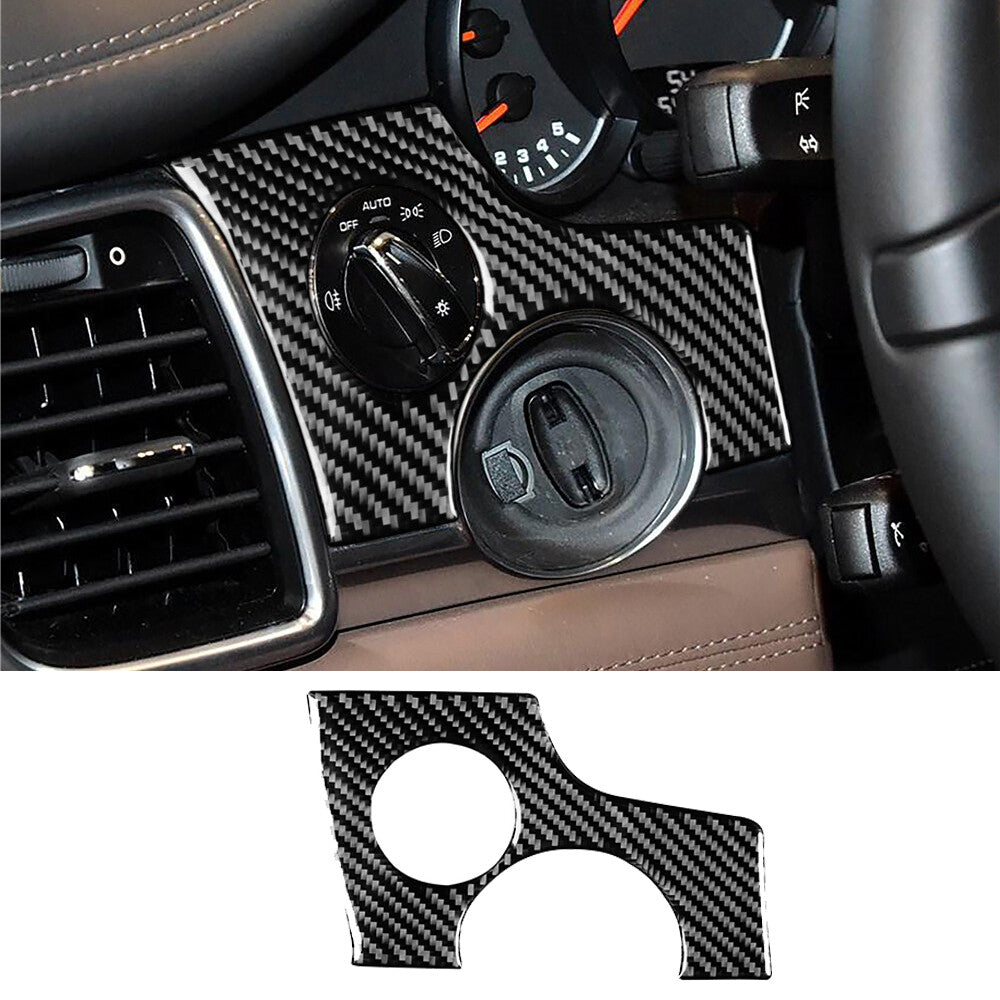 Carbon Fiber Interior Ignition Button Panel Cover for Porsche for Panamera 2010-2016