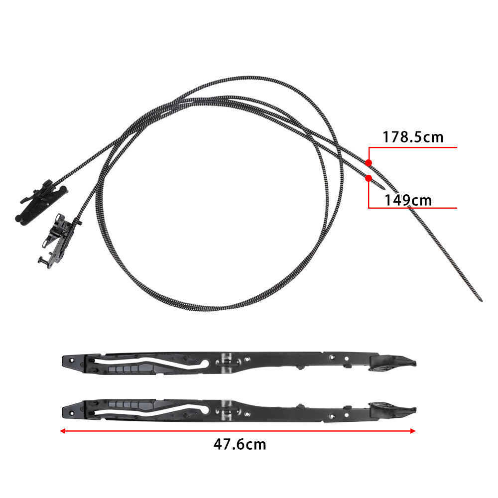 Sunroof Glass Cables Track Assembly Repair Kit for Ford F150 15-20 F250/F350/450