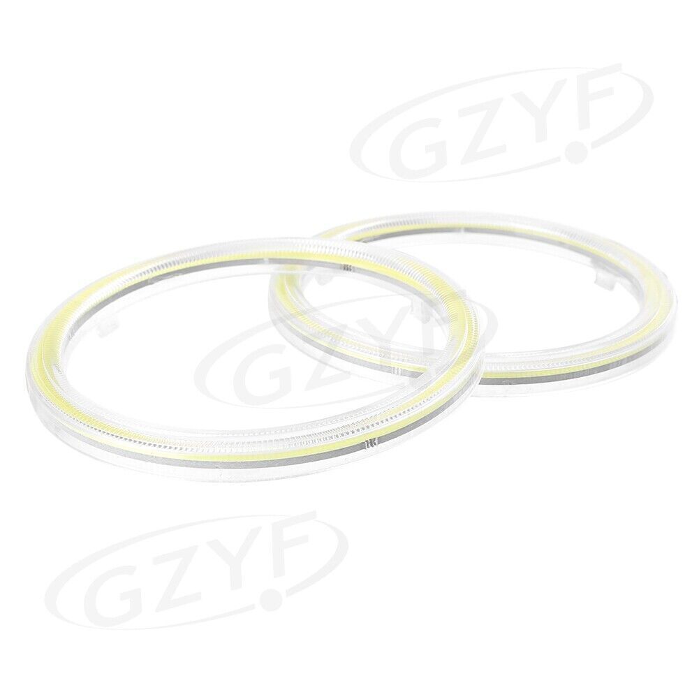 2x 100mm COB LED Ring Angel Eyes Headlight Halo Ring Super bright White light