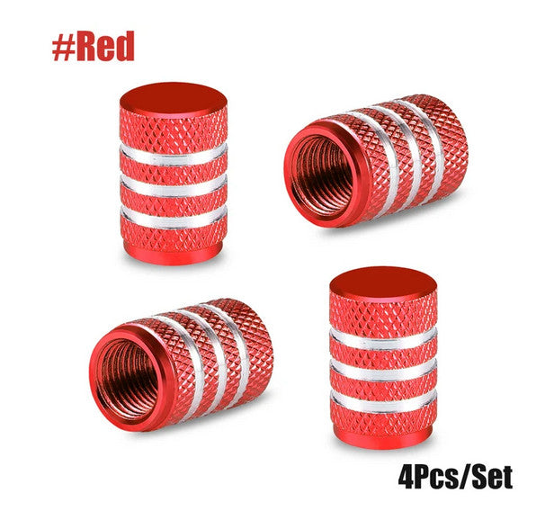4-piece car tire valve cover rod air dust cover dustproof Neo chrome alloy bomb for BMW