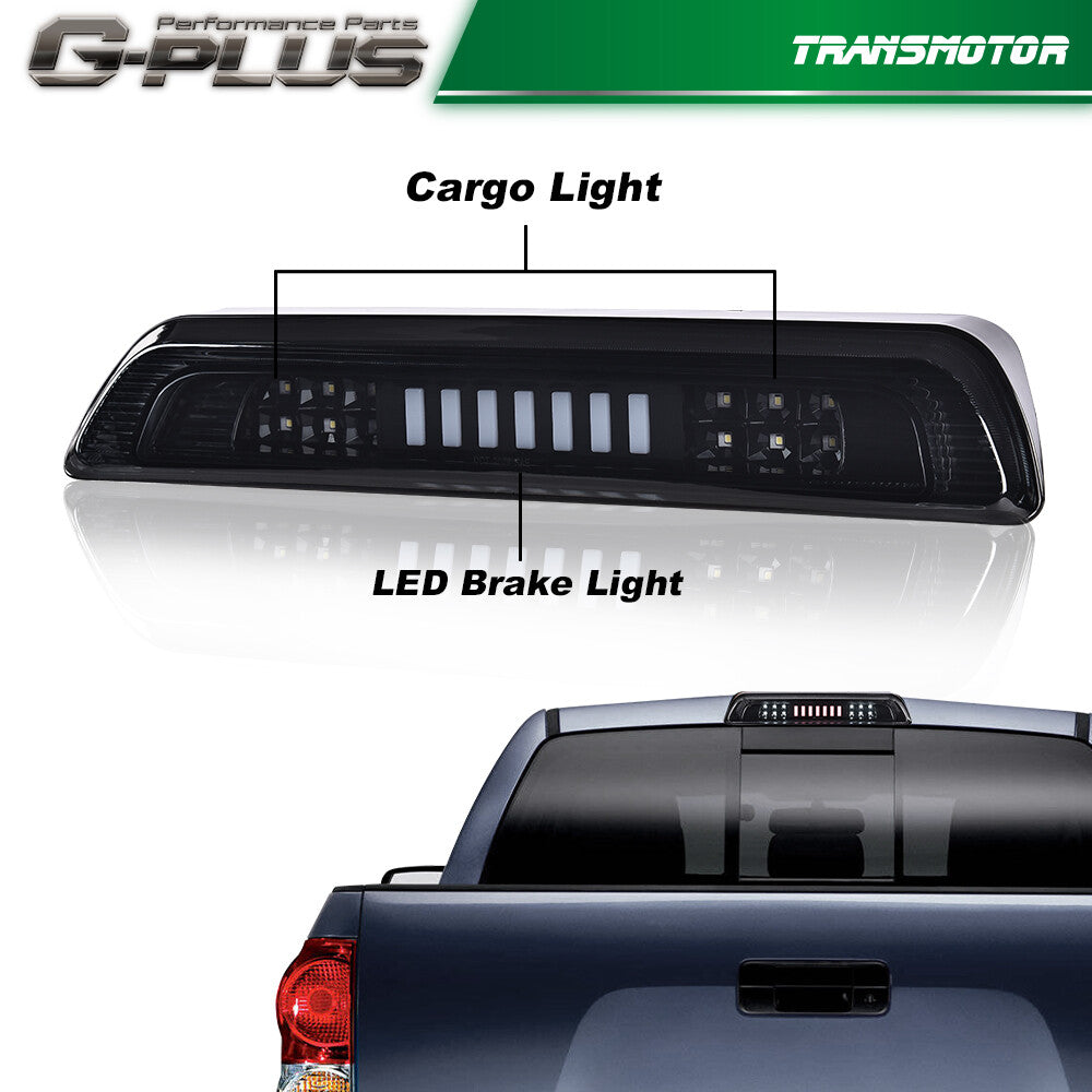Suitable for 2007-2018 for Toyota Tundra Smoke/Black LED Third Brake Light/Cargo Light