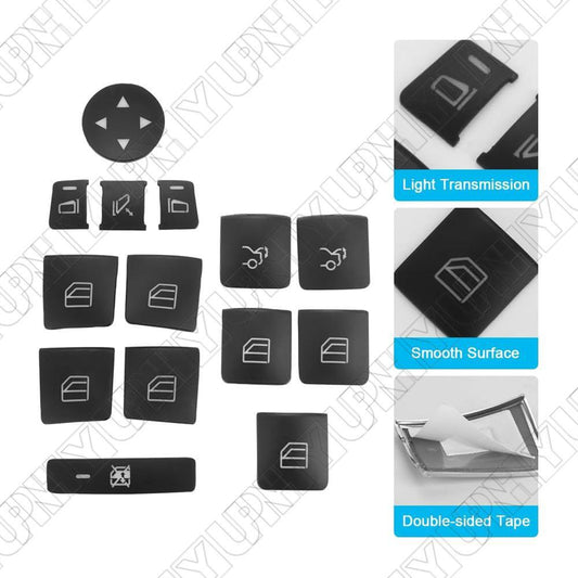 for Mercedes E C Class GLA CLA GLE Door Armrest Window Switch Button Cover Trim