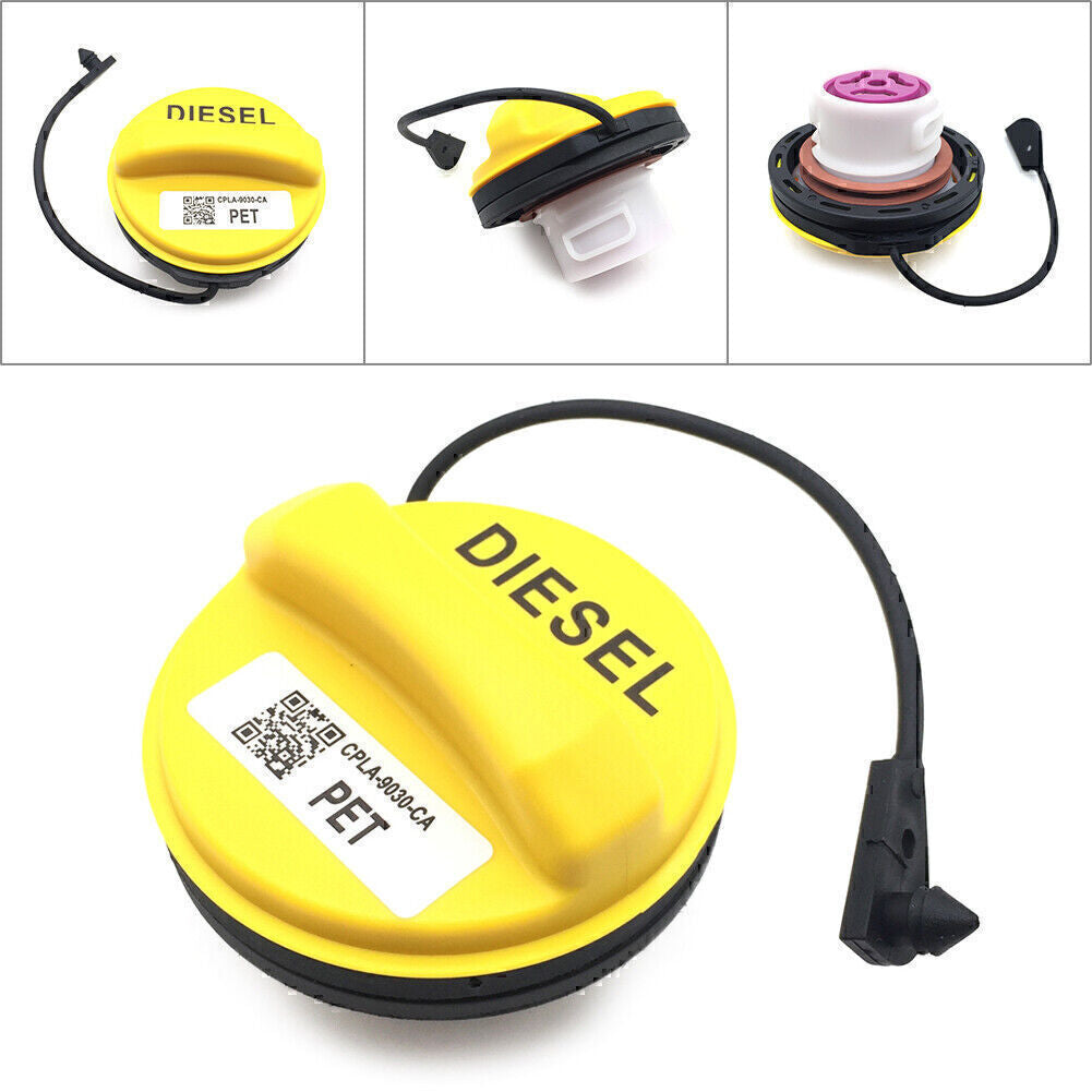 Fit for Land Rover Discovery 3 4 5 LR053666 Yellow Car ABS Diesel Fuel Filler Cap