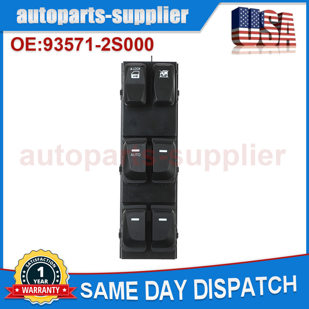 Master Power Door and Window Switch 93571-2S000 for Hyundai for Tucson 2010-15 2.0L and 2.4L models.