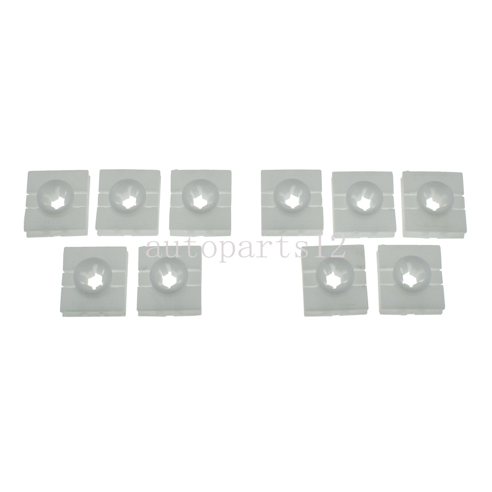 10-piece exterior window panel forming clip 0009912098 for Smart Fortwo 2008-2016