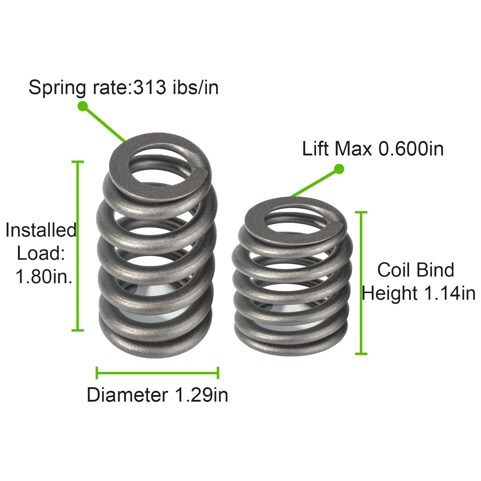 Compatible with LS1 4.8 5.3 5.7 6.0 6.2 LS +7.400 Sloppy Mechanics Stage 2 Cam Lifters Kit