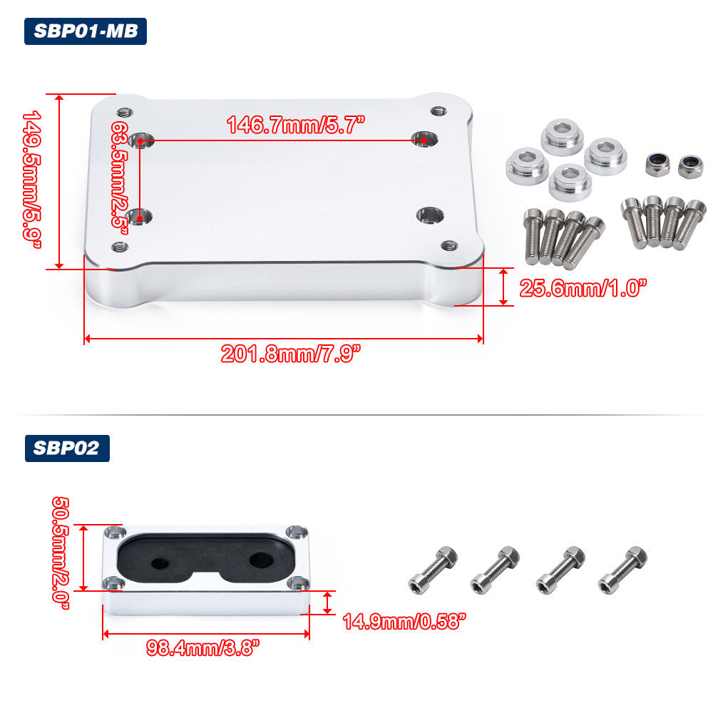 Trans Bracket Shifter Box Shift Cable Linkage w/ Knob for Honda K20 K24 K-Series